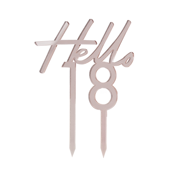 Cake Topper - Hello 18